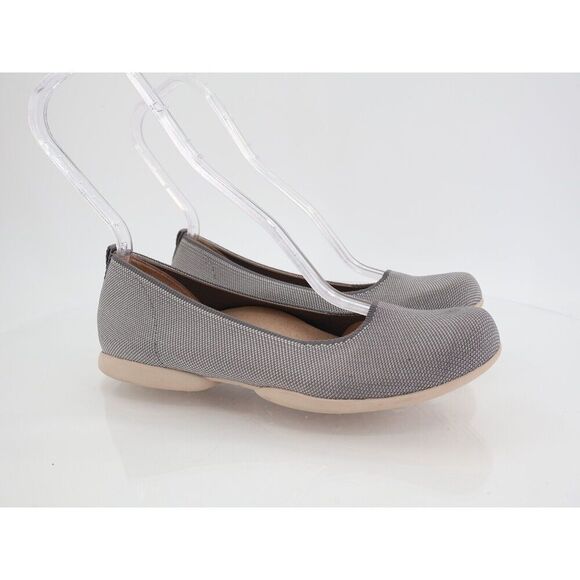 Abeo Tilly Women's Flats Loafers Size 7.5 Neutral Knit Blue White Slip On Comfy - Picture 1 of 16